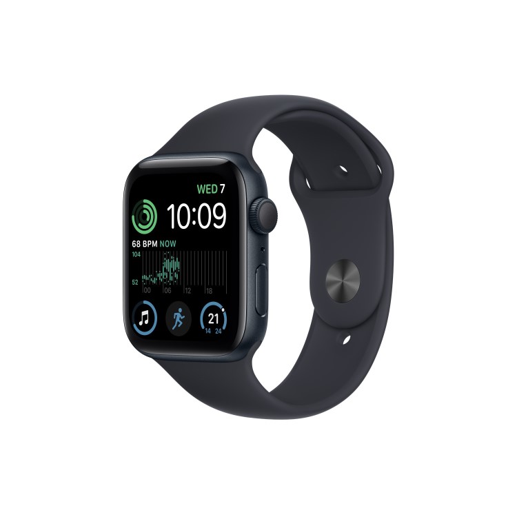 Refurbished Apple Watch SE 2022 GPS 40mm Midnight Aluminium Case with Midnight Sport Band - Regular