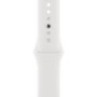 Apple Watch SE 2022 GPS + Cellular 44mm Silver Aluminium Case with White Sport Band - Regular