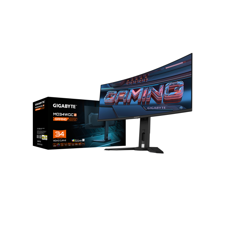 Gigabyte AUROS MO34WQC2 34" WQHD OLED 240Hz 0.03ms Curved Gaming Monitor