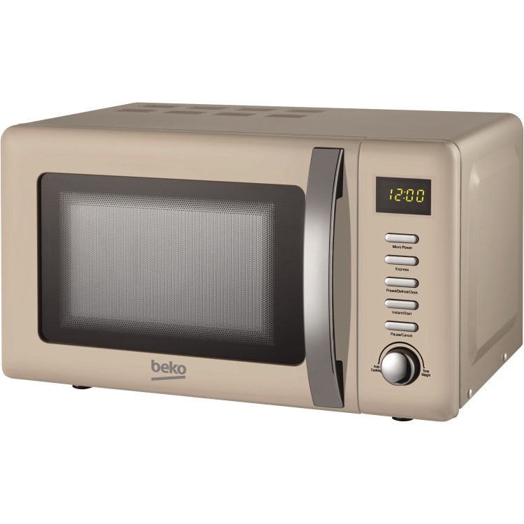 Beko 20L Retro Digital Microwave Oven - Cream