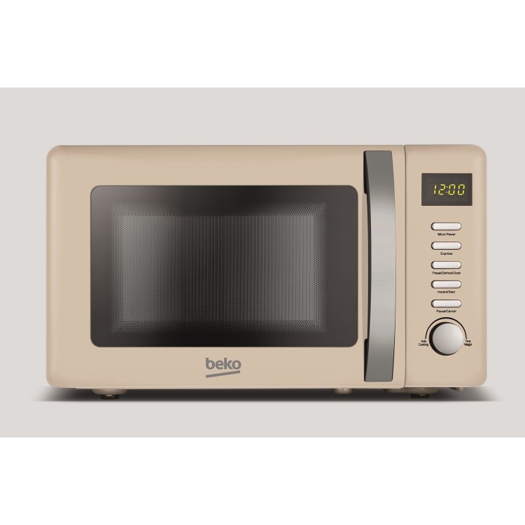 Beko 20L Retro Digital Microwave Oven - Cream
