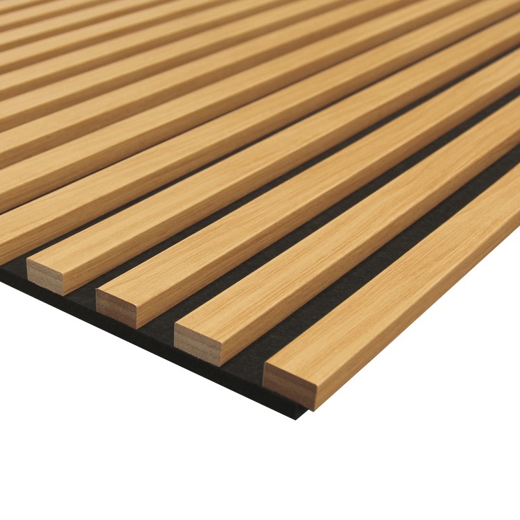 Pack of 2 Oak Acoustic Wall Panels - 240cm x 60cm - Delamere