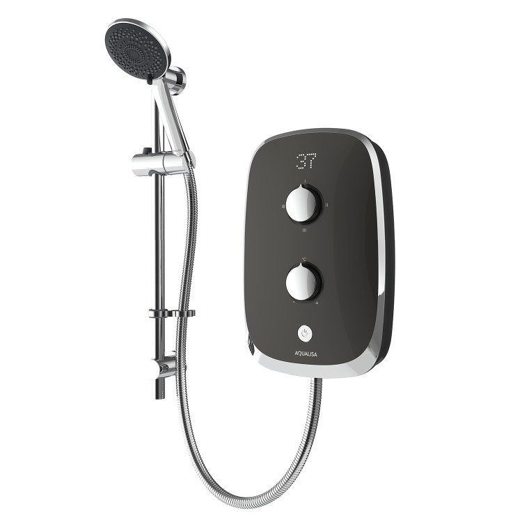 GRADE A1 - Aqualisa eMOTION 8.5kW Grey Electric Shower