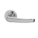 MORAVABP65 Internal Silver Polished Chrome Bathroom Lever Door Handle with Lock, Latch and Hinges Pack - 65mm Latch - Morava - XL Joinery