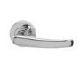 Internal Silver Polished Chrome Lever Fire Door Handle with Latch and Hinges Pack - 65mm Latch - Morava - XL Joinery