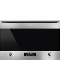 Smeg Classic Built-In Microwave and Grill - Stainless Steel