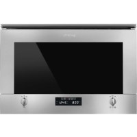 Refurbished Smeg Cucina MP422X1 Built In 22L with Grill 850W Microwave Stainless Steel