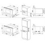 Refurbished Smeg Cucina MP422X1 Built In 22L with Grill 850W Microwave Stainless Steel