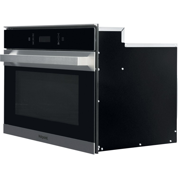 Refurbished Hotpoint MP776IXH Built In 40L 900W Combination Microwave Black