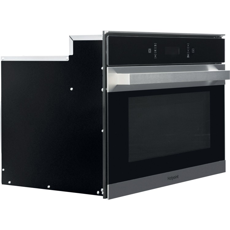 Refurbished Hotpoint MP776IXH Built In 40L 900W Combination Microwave Black