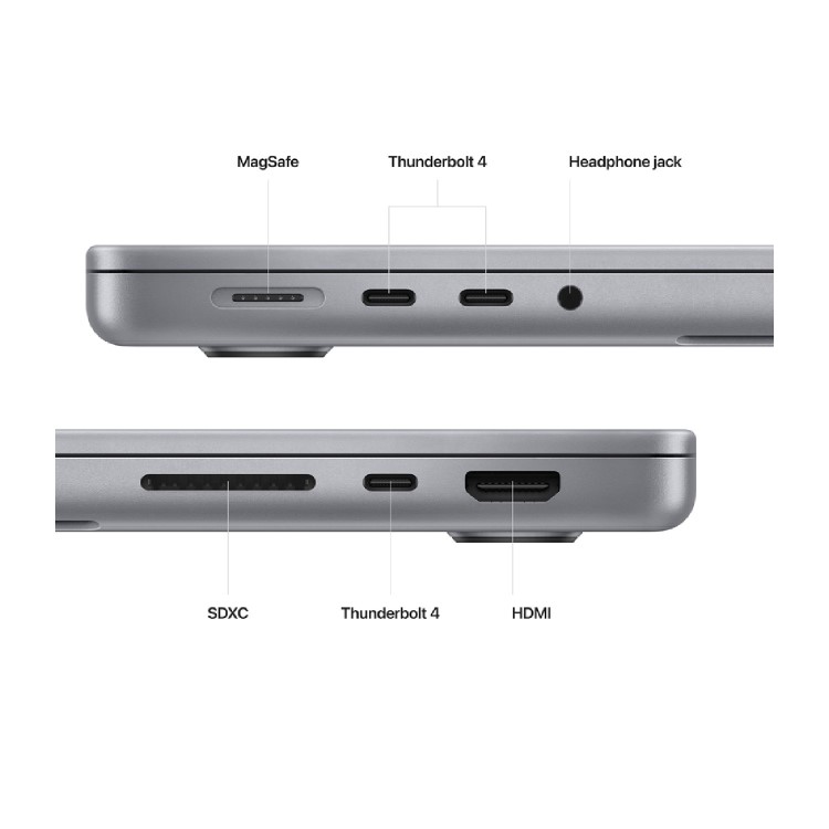 Refurbished Apple MacBook Pro 14" M2 16GB 512GB SSD - 2023 Space Grey
