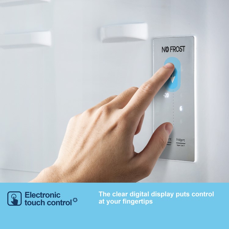 Refurbished MQ79394ES Fridgemaster 427 Litre Four Door American Fridge Freezer - Silver