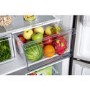 Refurbished Fridgemaster MQ79394FFB 378 Litre American Fridge Freezer Black