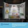 Fridgemaster 427 Litre Four Door American Fridge Freezer - Black