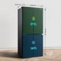 Fridgemaster 427 Litre Four Door American Fridge Freezer - Black