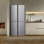 Fridgemaster 427 Litre Four Door American Fridge Freezer - Silver