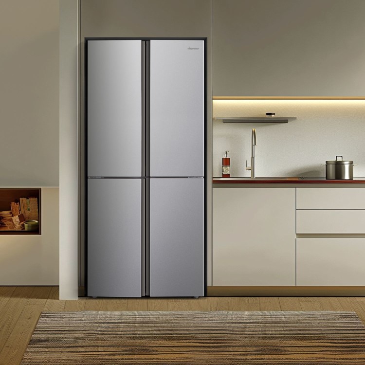 Fridgemaster 427 Litre Four Door American Fridge Freezer - Silver