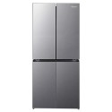 MQ79395ES Fridgemaster 427 Litre Four Door American Fridge Freezer - Silver