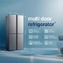 Fridgemaster 427 Litre Four Door American Fridge Freezer - Silver