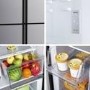 Fridgemaster 427 Litre Four Door American Fridge Freezer - Silver