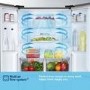Fridgemaster 427 Litre Four Door American Fridge Freezer - Silver