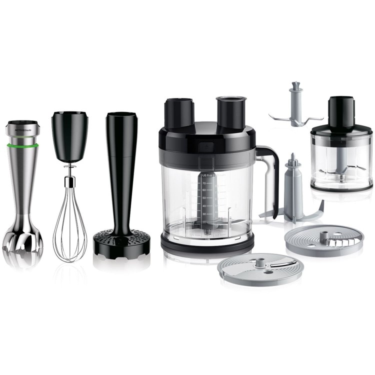 Braun MultiQuick 9 Complete 1200 Watt Hand Blender - Black & Stainless Steel