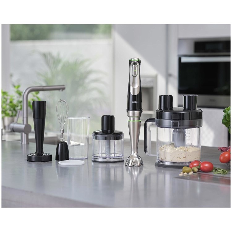 Braun MultiQuick 9 Complete 1200 Watt Hand Blender - Black & Stainless Steel