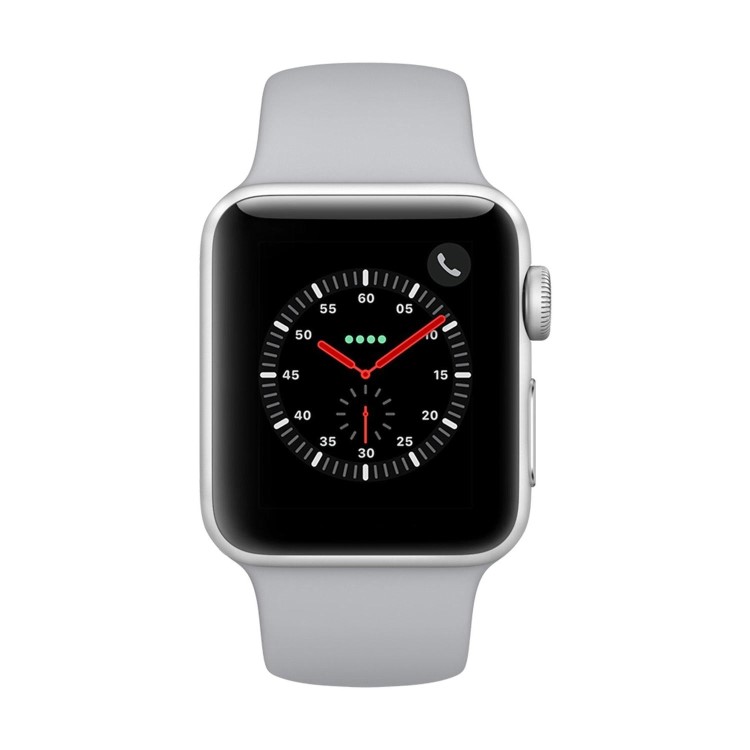 Grade A Apple Watch Sport Series 3 GPS + Cellular 38mm Silver Aluminium Case with Fog Sport Band