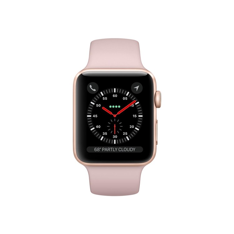 Apple Watch Series 3 GPS 38mm Gold Aluminium Case with Pink Sand Sport Band