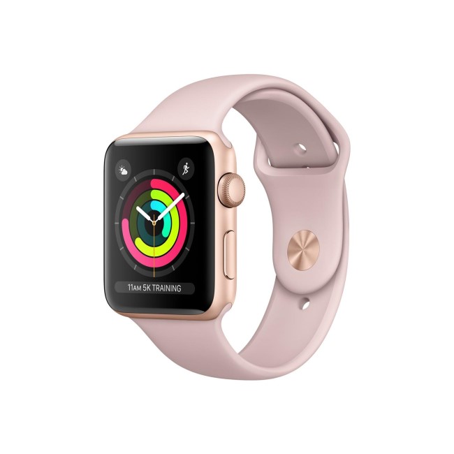 Apple Watch Series 3 GPS 42mm Gold Aluminium Case with Pink Sand Sport Band