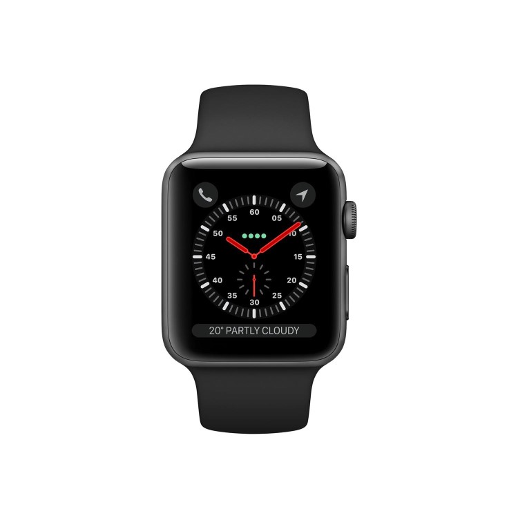 Grade A Apple Watch Sport Series 3 GPS 38mm Space Grey Aluminium Case with Grey Sport Band