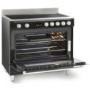 Refurbished Montpellier MR90CEMK 90cm Electric Range Cooker Black 