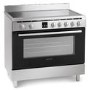Refurbished Montpellier MR90CEMX 90cm Electric Range Cooker with Ceramic Hob Stainless Steel