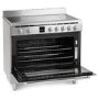 Refurbished Montpellier MR90CEMX 90cm Electric Range Cooker with Ceramic Hob Stainless Steel