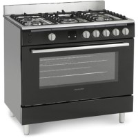 Montpellier MR90GOK 90cm Gas Single Oven Range Cooker Black