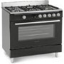 Montpellier MR90GOK 90cm Gas Single Oven Range Cooker Black