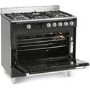 Montpellier MR90GOK 90cm Gas Single Oven Range Cooker Black