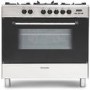 Refurbished Montpellier MR91DFMX 90cm Single Cavity Dual Fuel Range Cooker Stainless Steel