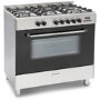 Refurbished Montpellier MR91DFMX 90cm Single Cavity Dual Fuel Range Cooker Stainless Steel