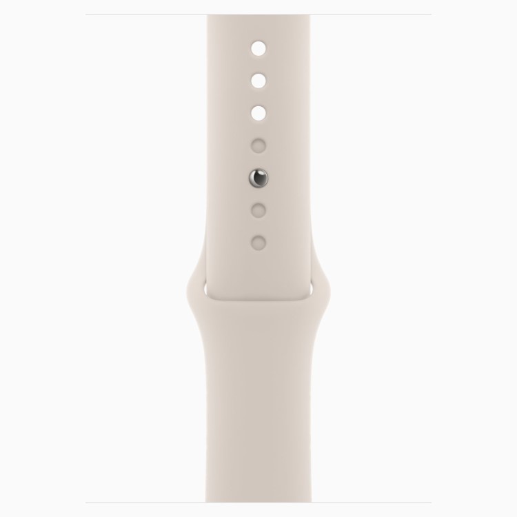 Refurbished Apple Watch SE 2023 GPS 44mm Starlight Aluminium Case with Starlight Sport Band - M/L