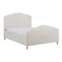 Beige Upholstered Double Side-Lift Ottoman Storage Bed with Legs - Marie