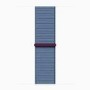Apple Watch SE 2nd Gen GPS 44mm Silver Aluminium Case with Winter Blue Sport Loop