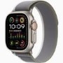Apple Watch Ultra 2 GPS + Cellular 49mm Titanium Case with Green/Grey Trail Loop - M/L