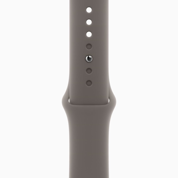 Apple Watch Series 9 GPS + Cellular 45mm Gold Stainless Steel Case with Clay Sport Band - M/L