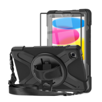 T-Rex Case for iPad 10th Gen 10.9"/11th Gen 11" 360° Rugged Case With Screen Protector - Black