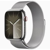 Apple Watch Series 9 GPS + Cellular 41mm Silver Stainless Steel Case with Silver Milanese Loop Apple Watch Series 9 GPS + Cellular 41mm Silver Stainless Steel Case with Silver Milanese Loop