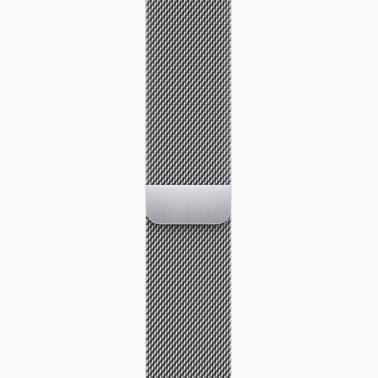 Apple Watch Series 9 GPS + Cellular 41mm Silver Stainless Steel Case with Silver Milanese Loop