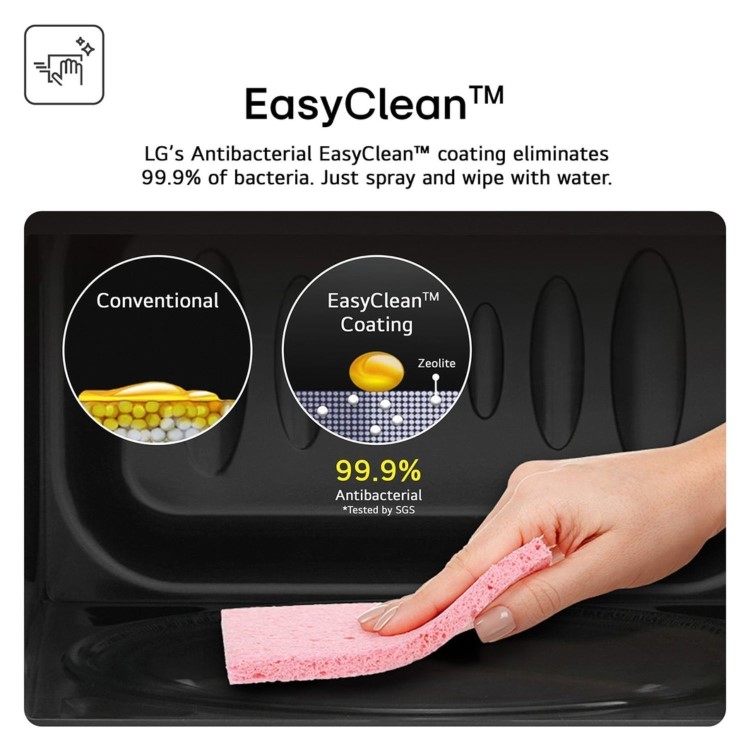 LG MS2042D 20L 700W Solo Microwave Oven – EasyClean LED Display & Defrost