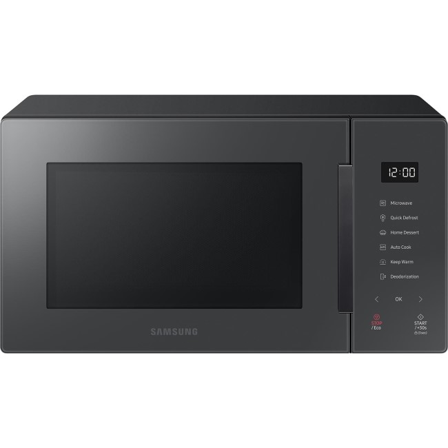 Samsung MS23T5018AC 23L Glass Front Microwave - Charcoal