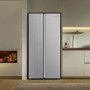 Fridgemaster 441 Litre Side-By-Side American Fridge Freezer - Silver